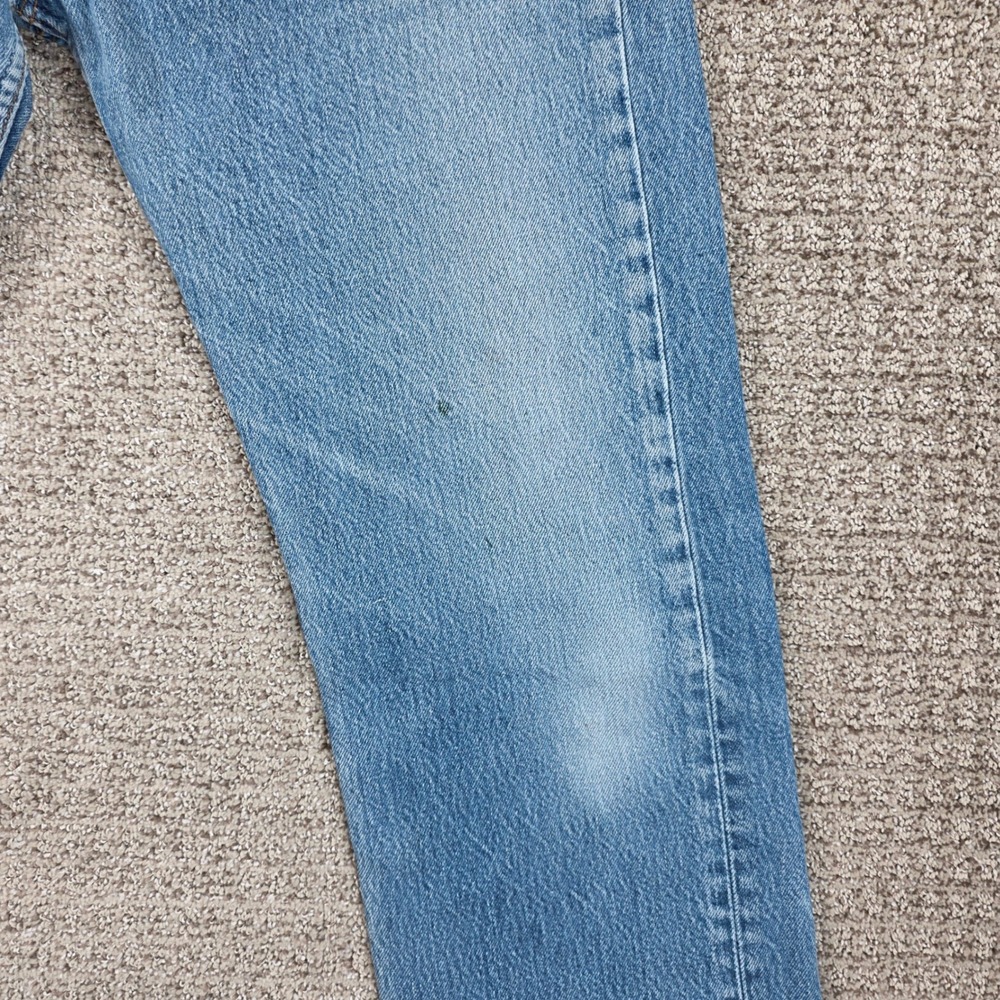 Vintage 90s Levi's 501xx 32x34 Mens Blue Straight Leg Denim Jeans Made in USA - Picture 7 of 14